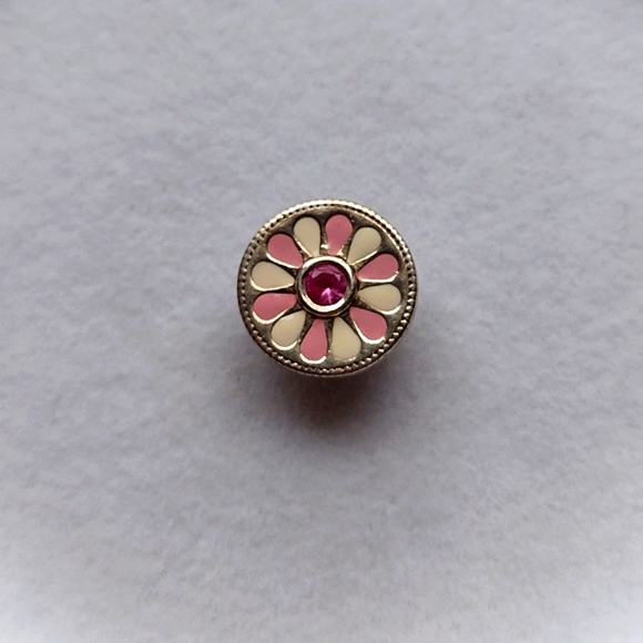 Kameleon Jewelry - Kameleon Jewel Pop Pink and Off white Flower